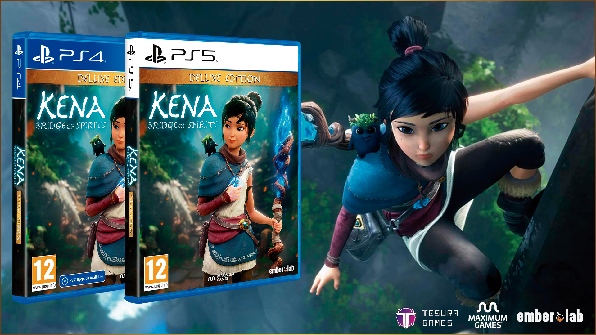 Kena: Bridge of Spirits: Deluxe Edition, Maximum Games, PlayStation 5,  814290017569 